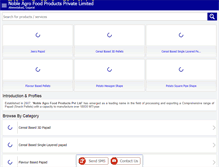 Tablet Screenshot of noblequalitysnacks.com